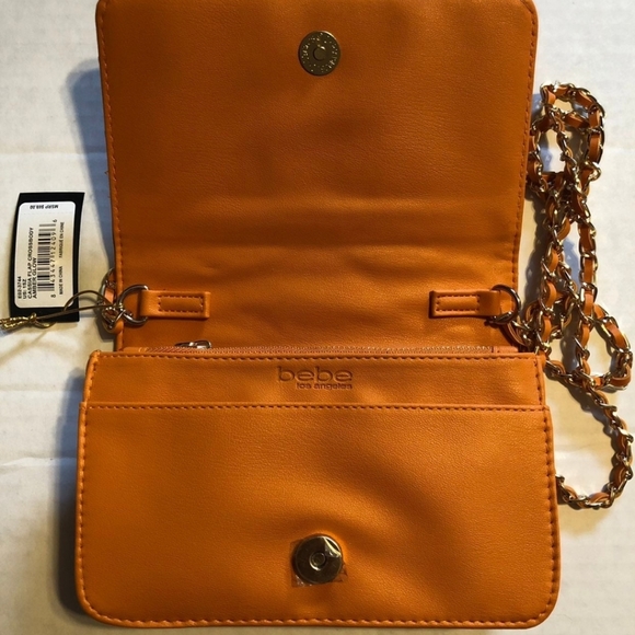 bebe Bags New Bebe Cassia Flap Crossbody Bag Amber Poshmark